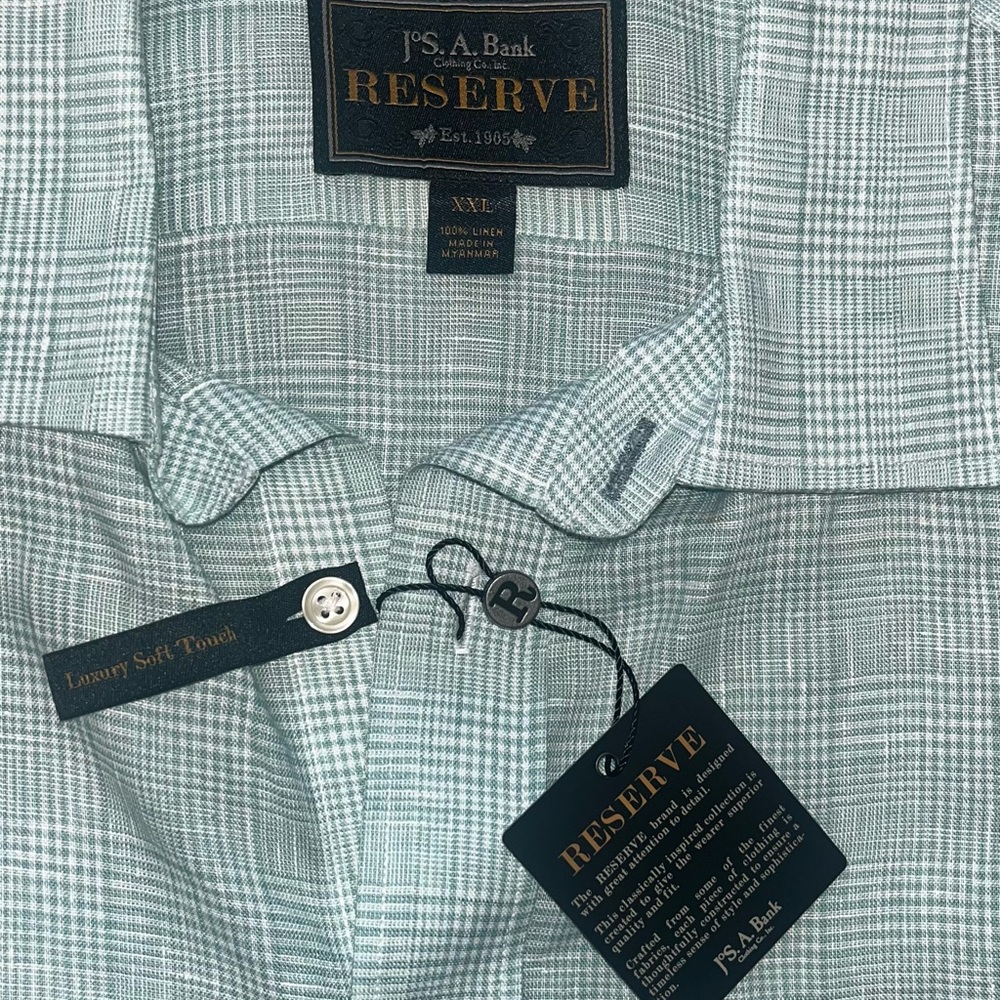 Jos. A. Bank Reserve Men's Green Shirt